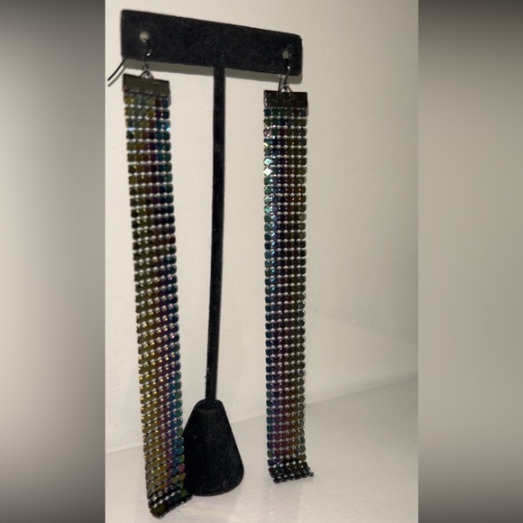 stunning long, multicolored earrings - Picture 2 of 4